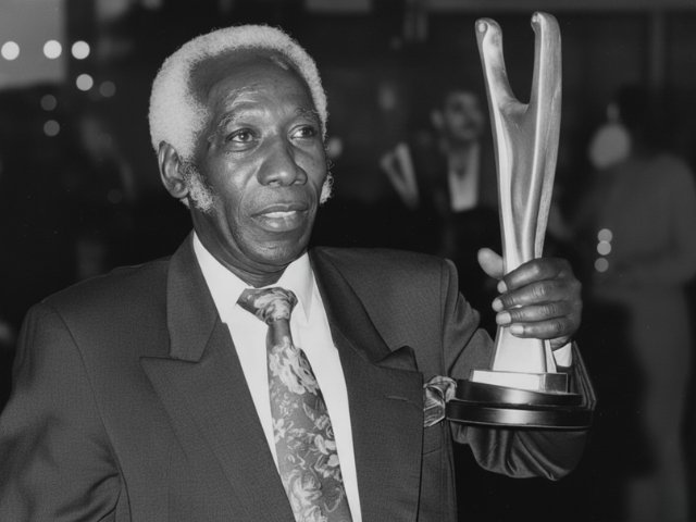 Daudi Kabaka receiving recognition